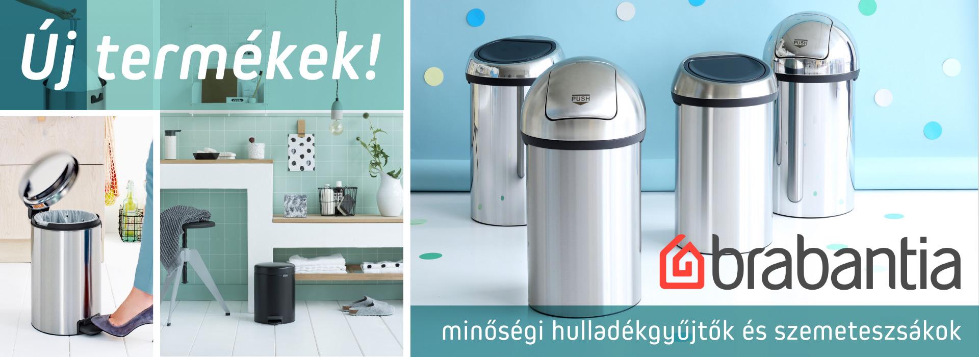 ÚJ termékek! Brabantia prémium hulladékgyűjtők és szemeteszsákok kínálatunkban!