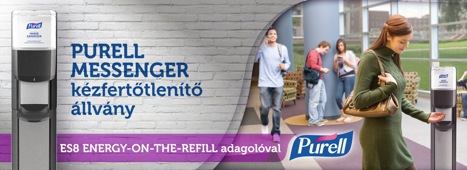 PURELL MESSENGER kézfertőtlenítő állvány PURELL MESSENGER kézfertőtlenítő állvány