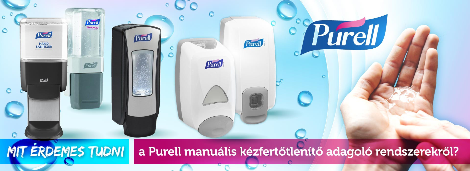 Kézi működtetésű kézfertőtlenítő adagolók Kézi működtetésű kézfertőtlenítő adagolók