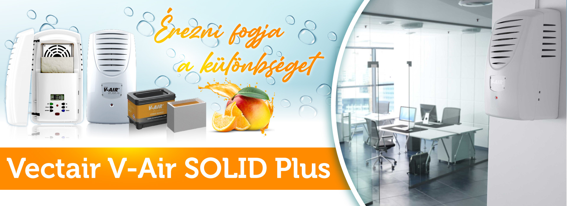 V-AIR SOLID Plus nagy belső terekhez tervezett elektromos illatosító