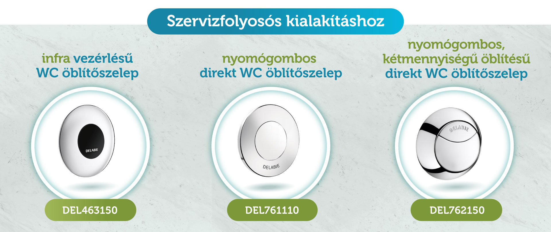 WC öblítőszelepek delabie WC öblítőszelepek