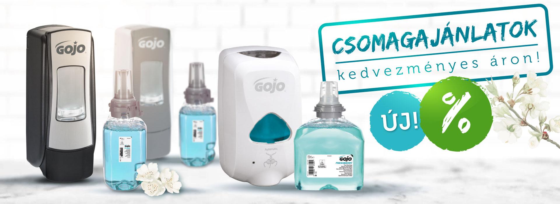 Új GOJO kézmosó habszappan kezdőcsomagok akciós áron Új GOJO kézmosó habszappan kezdőcsomagok akciós áron