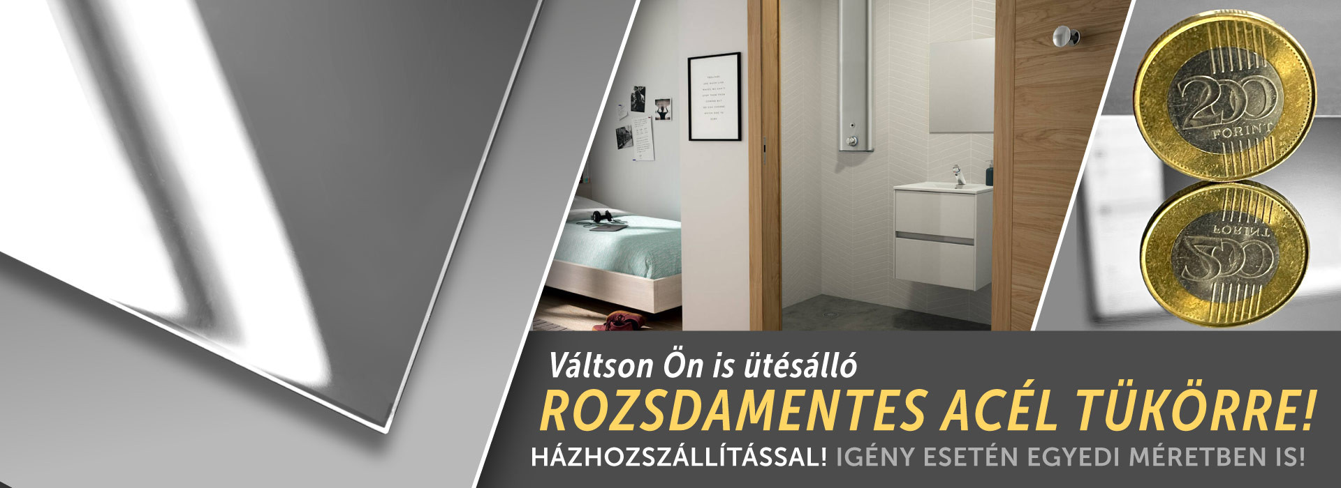 Ütésálló rozsdamentes acél magasfényű tükörlapok házhozszállítással Ütésálló rozsdamentes acél magasfényű tükörlapok házhozszállítással