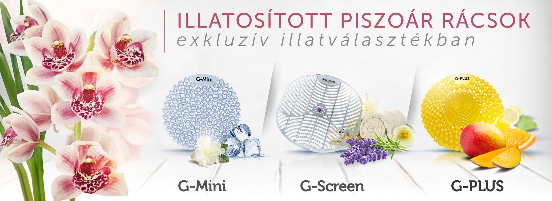 Illatosított piszoár rácsok széles választékban Illatosított piszoár rácsok széles választékban