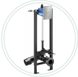 fali rögzítésű DELABIE TEMPOFIX 3 WC szerelőkeret 3L/6L blokkolásgátlós direkt öblítésű szeleppel fali rögzítésű DELABIE TEMPOFIX 3 WC szerelőkeret 3L/6L blokkolásgátlós direkt öblítésű szeleppel