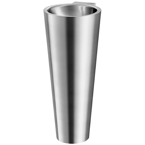 DELABIE BAILA lábon álló, kúp alakú kézmosó, 0,8 mm r.m. acél, selyem, csapfurat nélkül