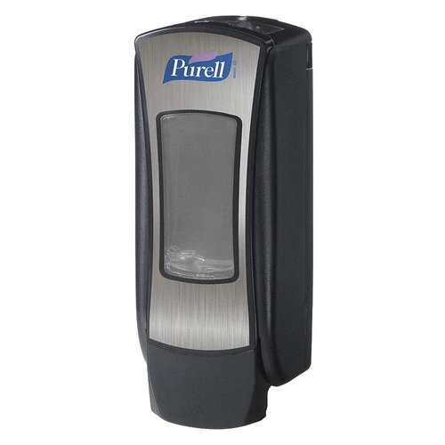 PURELL ADX-12 nyomógombos kézfertőtlenítő gél adagoló, ABS műanyag, fekete/ezüst, 1200ml