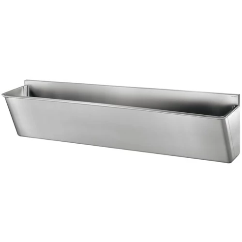 DELABIE sebészi bemosakodó vályú alacsony hátfallal, három állásos 2100mm, Hygiene+ dizájn, r.m. acél