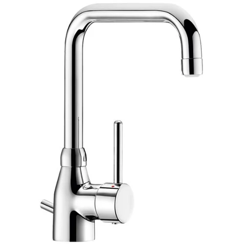 DELABIE Slimline álló mosogató csaptelep teli karral, BIOSAFE higiénikus kifolyóval, leeresztőszeleppel, H=200mm, L=150mm, 5L/p