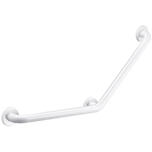 DELABIE Basic 135°-ban hajlított kapaszkodó, D=32mm r.m. acél fehér cső, 135kg teherbírás, 400x400mm	