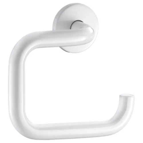 DELABIE U-alakú fali kistekercses WC-papír tartó, r. m. acél, fehér