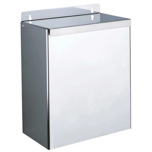 DELABIE fali fedeles hulladékgyűjtő, 13 liter, 1 mm vastag r.m. acél, fényes