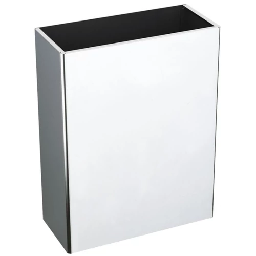 DELABIE fali hulladékgyűjtő, fedő nélküli, robusztus kialakítás, 38 literes, 1 mm vastag r.m. acél, fényes