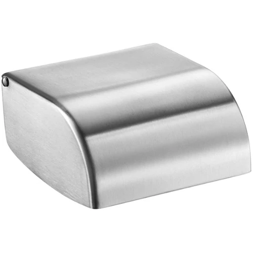 DELABIE fali kistekercses WC-papír tartó fedővel, egy tekercs számára, r. m. acél, selyem