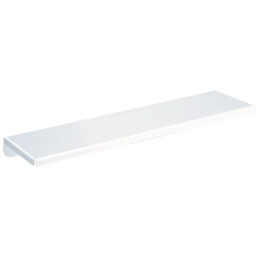 DELABIE fali piperepolc, 450 mm széles, 120 mm mély, lekerekített, biztonságos sarkokkal, acél, fehér