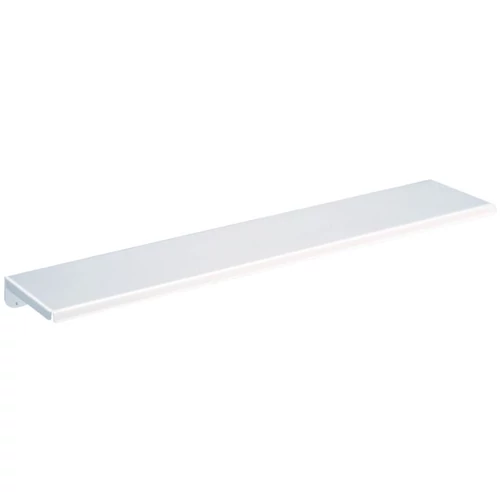 DELABIE fali piperepolc, 600 mm széles, 120 mm mély, lekerekített, biztonságos sarkokkal, acél, fehér