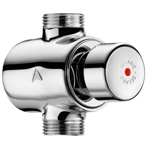 DELABIE TEMPOSTOP fali időzített nyomógombos zuhanycsap kevert vízre, alsó bekötés, 75l/p, 3/4"