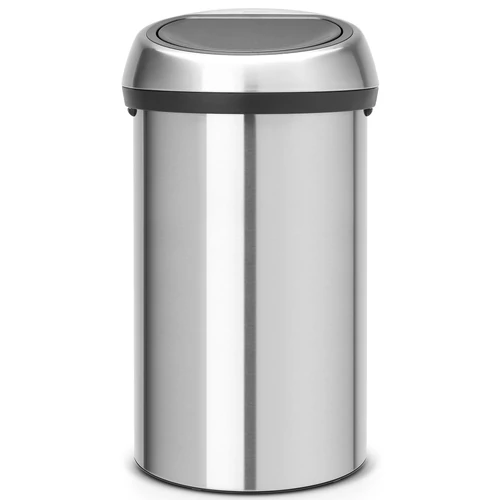 Brabantia Touch Bin nyomófedeles hulladékgyűjtő XXL, 60L - H méret, selyem r.m. acél test, selyem r.m. acél fedő - 107962