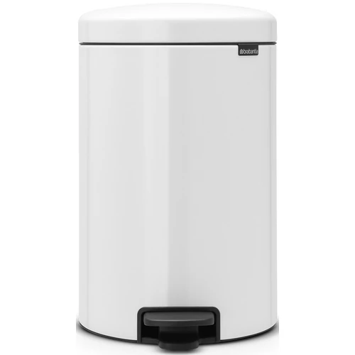 Brabantia NewIcon pedálos hulladékgyűjtő szagmentesen záródó Soft-Close fedél, műanyag tartály, 20L - Y méret, acél, fehér - 111846