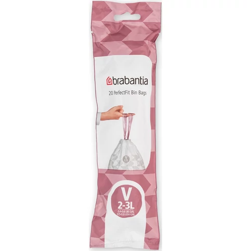 Brabantia PerfectFit szemeteszsák, V méret, 2-3L, 20 zsák/tekercs - 116582