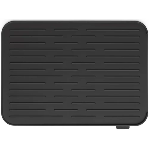 Brabantia SinkSide Silicone Dish Drying Mat edényszárító, csepegtető szőnyeg, csúszásmentes, bordázott felület, 325x438mm, szilikon, sötétszürke - 117442