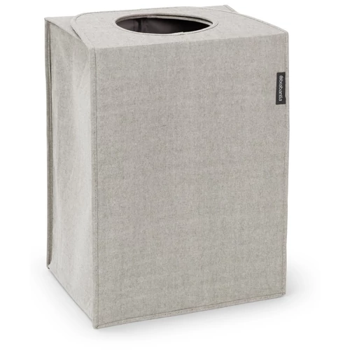 Brabantia Laundry Bags összehajtható szennyestartó táska, négyzet formájú, nagy méret 55L, szürke - 120367
