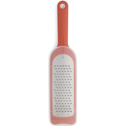 Brabantia Tasty+ Slice & Dice durva kézi reszelő, védőfedéllel, csúszásgátló talp, akasztóval, r.m. acél, műanyag, terrakotta rózsaszín - 120985