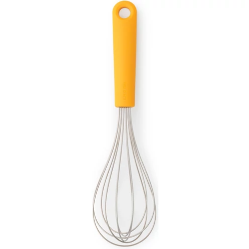 Brabantia Tasty+ Bake & Mix nagy méretű habverő, akasztóval, r.m. acél fej, műanyag nyél, mézsárga - 122606