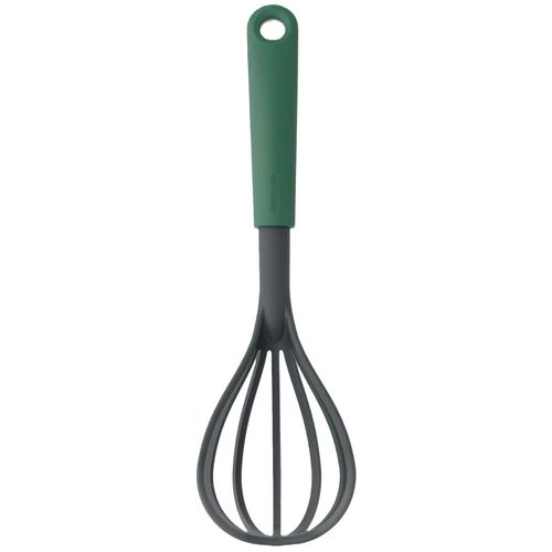 Brabantia Tasty+ Bake & Mix habverő és szűrőkanál, beépített tartóval peremekhez, akasztóval, hőálló, műanyag, platinazöld - 122828