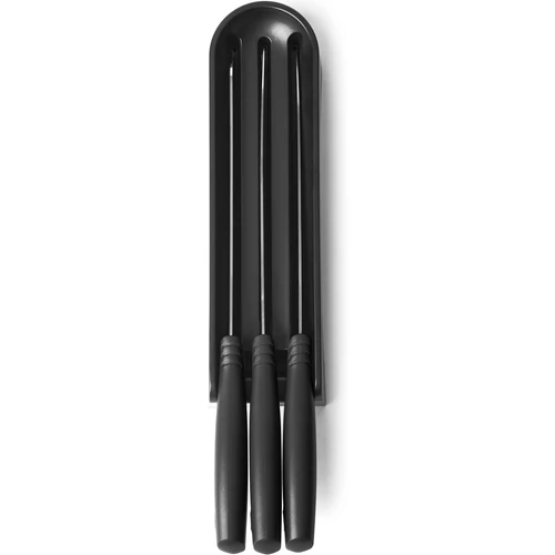 Brabantia Tasty+ Slice & Dice Drawer Knife Block plus Knives konyhai, fiókos késtartó blokk, 3db késsel, r.m. acél, műanyag, sötétszürke - 123023