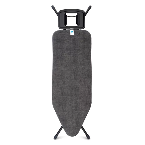 Brabantia Solid Steam Iron Rest vasalódeszka 1240x450mm - C méret, fix vasalótámasz, D=22mm fekete váz, farmer fekete huzat - 134609