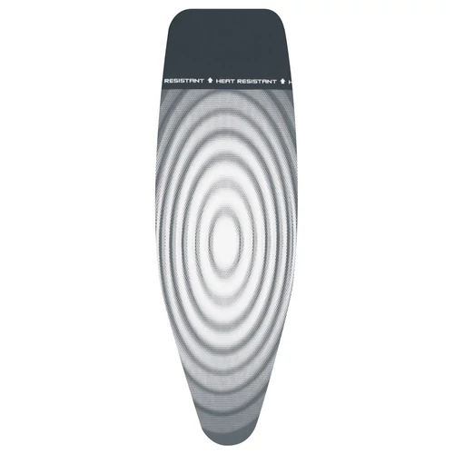 Brabantia Ironing Table Perfect Fit Covers vasalódeszka huzat, 1350x450mm - D méret, komplett szett - huzat + 8mm hab alátét, hőálló pihentető zóna, titán ovális - 135842