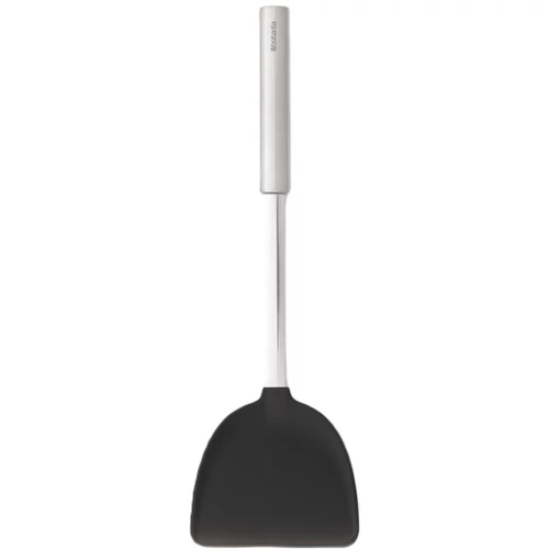Brabantia Profile Cook & Serve wok spatula, tapadásmentes, hőálló, r.m. acél markolat, műanyag fej, selyem matt, fekete - 137549