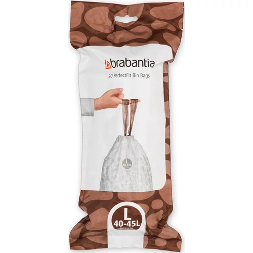 Brabantia PerfectFit szemeteszsák, L méret, 40-45L, 20 zsák/tekercs - 138607