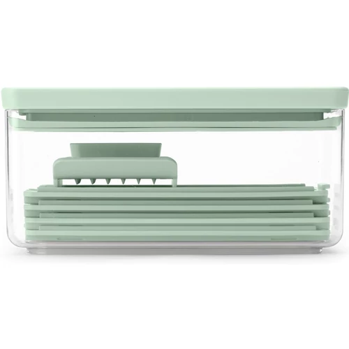 Brabantia Tasty+ Prepping, Slicer and Grater Set zöldség és gyümölcs szeletelő, gyaluló és reszelő szett, cserélhető pengékkel, jáde zöld - 145469