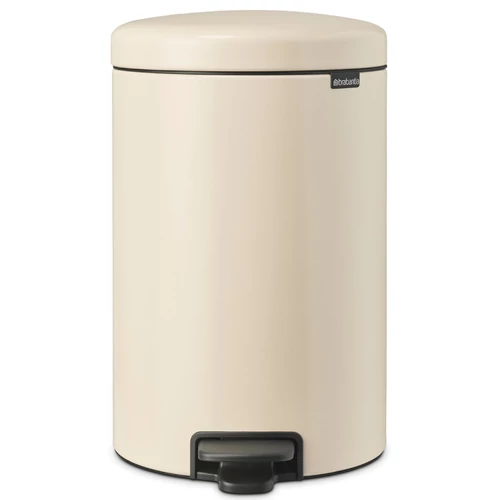 Brabantia NewIcon pedálos hulladékgyűjtő szagmentesen záródó Soft-Close fedél, műanyag tartály, 20L - Y méret, acél, világos bézs - 149948
