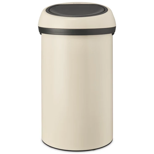 Brabantia Touch Bin nyomófedeles hulladékgyűjtő XXL, 60L - H méret, világos bézs acél test, világos bézs fedő - 200762