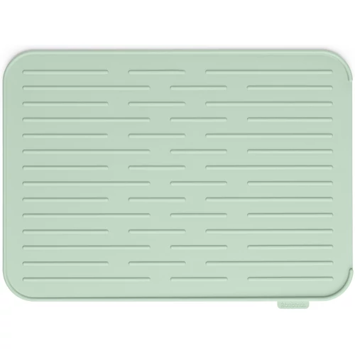 Brabantia SinkSide Silicone Dish Drying Mat edényszárító, csepegtető szőnyeg, csúszásmentes, bordázott felület, 325x438mm, szilikon, jáde zöld - 203329