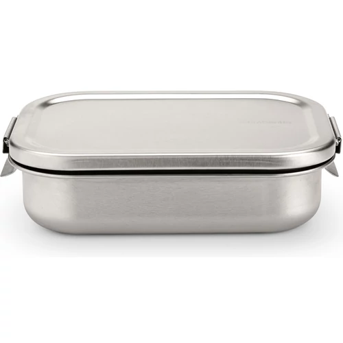 Brabantia Make & Take Travel Lunch Box közepes méretű ételhordozó doboz, 1100 ml, szivárgás- és légmentes záródás, bepattintós (clip-on) zárómechanizmus, r.m. acél, selyem matt - 203589