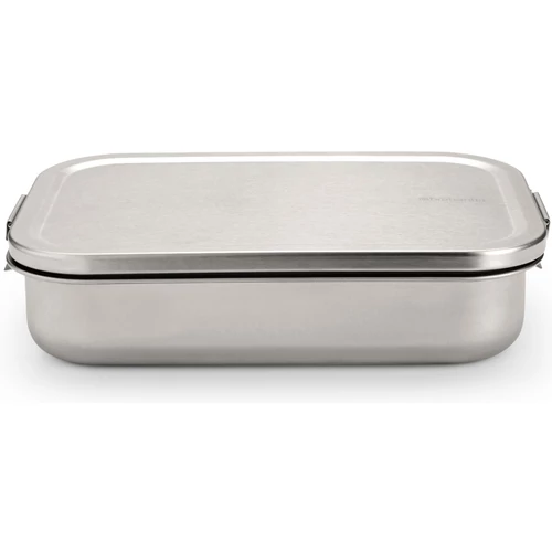Brabantia Make & Take Lunch Box nagy méretű ételhordozó doboz, 2000ml, szivárgás- és légmentes záródás, bepattintós (clip-on) zárómechanizmus, r.m. acél, selyem matt - 203800