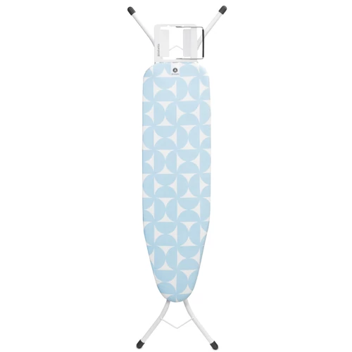 Brabantia Steam Iron Rest vasalódeszka 1100x300mm - A méret, kinyitható vasalótámasz, D=22mm fehér váz, friss fuvallat huzat - 218729