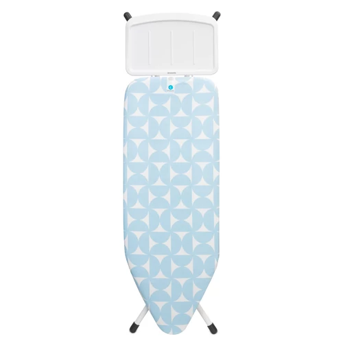 Brabantia Solid Steam Unit Holder vasalódeszka 1240x450mm - C méret, fix vasalótálca gőzállomásokhoz, D=22mm fehér váz, friss fuvallat huzat - 219702