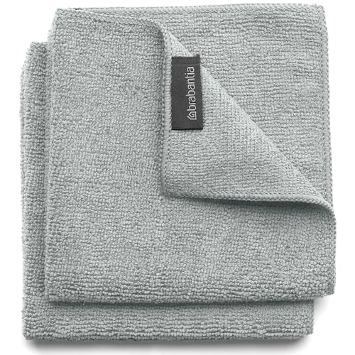 Brabantia SinkSide Microfibre Dish Cloths mikroszálas tisztítókendő, 2 db-os szett, középszürke, 300x300mm - 230325