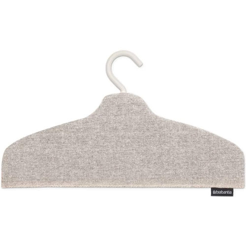 Brabantia Steam Clothes Hanger gőzöléshez optimalizált ruhaakasztó vállfa, csúszásmentes, habbal ellátott hőálló huzat, 360°-ban forgatható kampó, különleges vállforma kialakítás, szürke - 231803