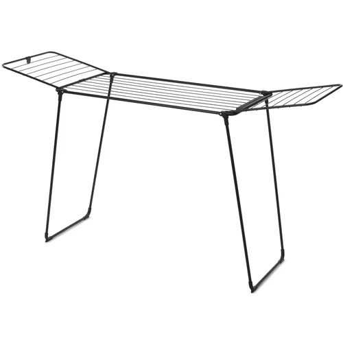 Brabantia HangOn Drying Rack Too ruhaszárító állvány, 22m szárítási hossz, integrált akasztó sín, 20kg teherbírás, összecsukható, acél, matt fekete - 232442