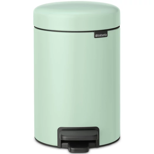 Brabantia NewIcon pedálos hulladékgyűjtő szagmentesen záródó Soft-Close fedél, műanyag tartály, 3L - V méret, acél, jáde zöld - 233869