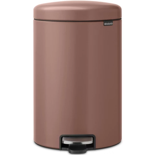 Brabantia NewIcon pedálos hulladékgyűjtő szagmentesen záródó Soft-Close fedél, műanyag tartály, 20L - Y méret, acél, szaténrózsaszín taupe - 234026