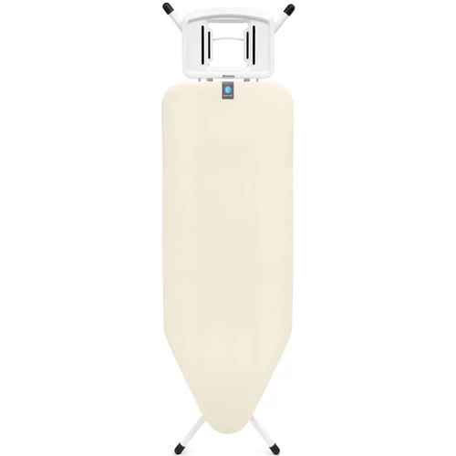 Brabantia Solid Steam Iron Rest vasalódeszka 1240x450mm - C méret, fix vasalótámasz, D=22mm fehér váz, ekrü huzat - 238840