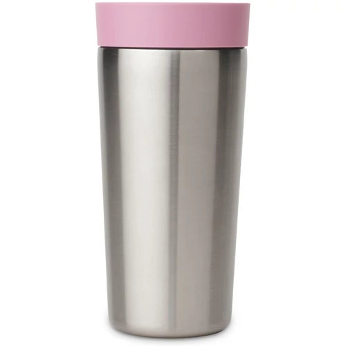 Brabantia Make &amp; Take Insulated Flask duplafalú termoszbögre 360ml, hideg és meleg italok számára, szivárgásmentes, snap lid fedél, r.m. acél, rózsaszín-lila - 239168