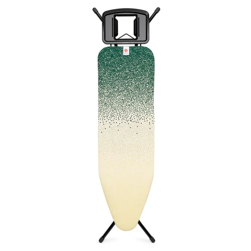 Brabantia Solid Steam Iron Rest vasalódeszka 1240x380mm - B méret, fix vasalótámasz, D=22mm fekete váz, Fairtrade pamut, újhajnal huzat - 242083